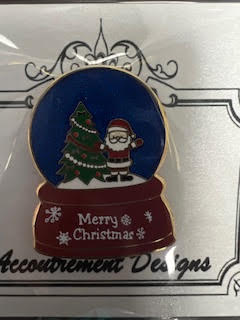 Merry Christmas Snow Globe Needle Minder