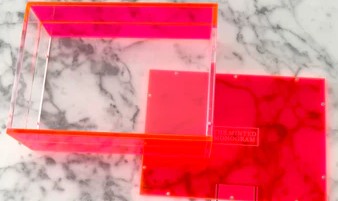 Neon Pink Acrylic Tray