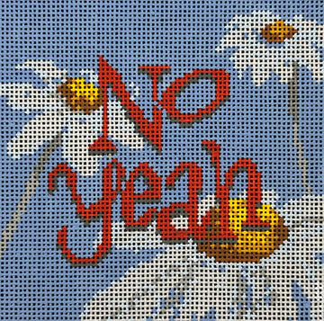No Yeah Coaster Flying Stitches