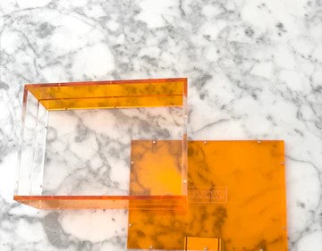 Orange Acrylic Tray