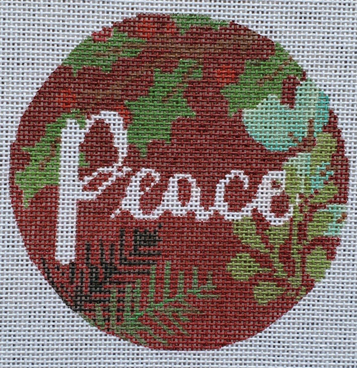 Peace Ornament Red Laura Love