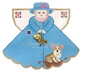 The Queen and Her Corgi Angel Painted Pony