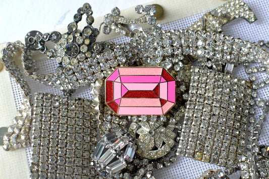 Pink Diamond Needle Minder Go Stitch Studio