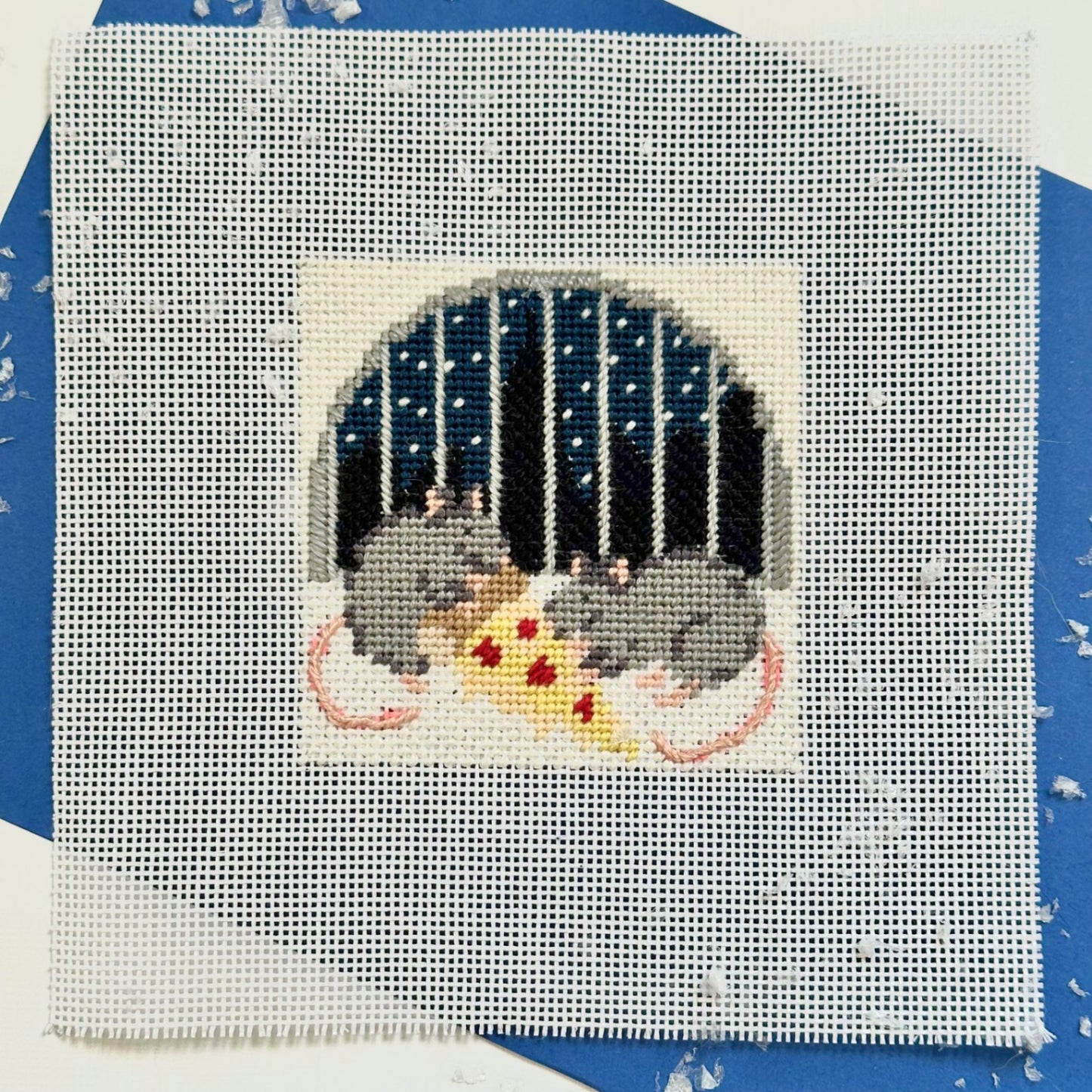 Pizza Rat Dinner in the CIty Fire and Iris