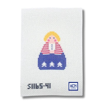 Red, White and Blue Stitchit Angel KC Designers