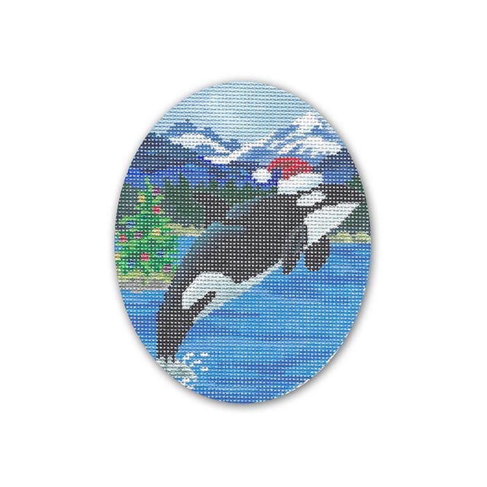 Orca Whale with Santa Hat Scott Church