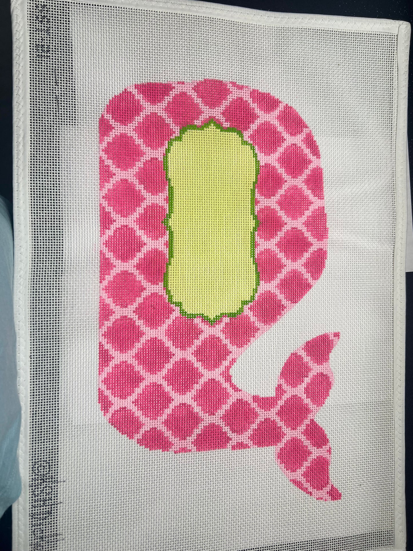 Medium Whale Pink and Green Kate Dickerson