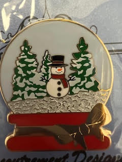 Snowman Snow Globe Needle Minder
