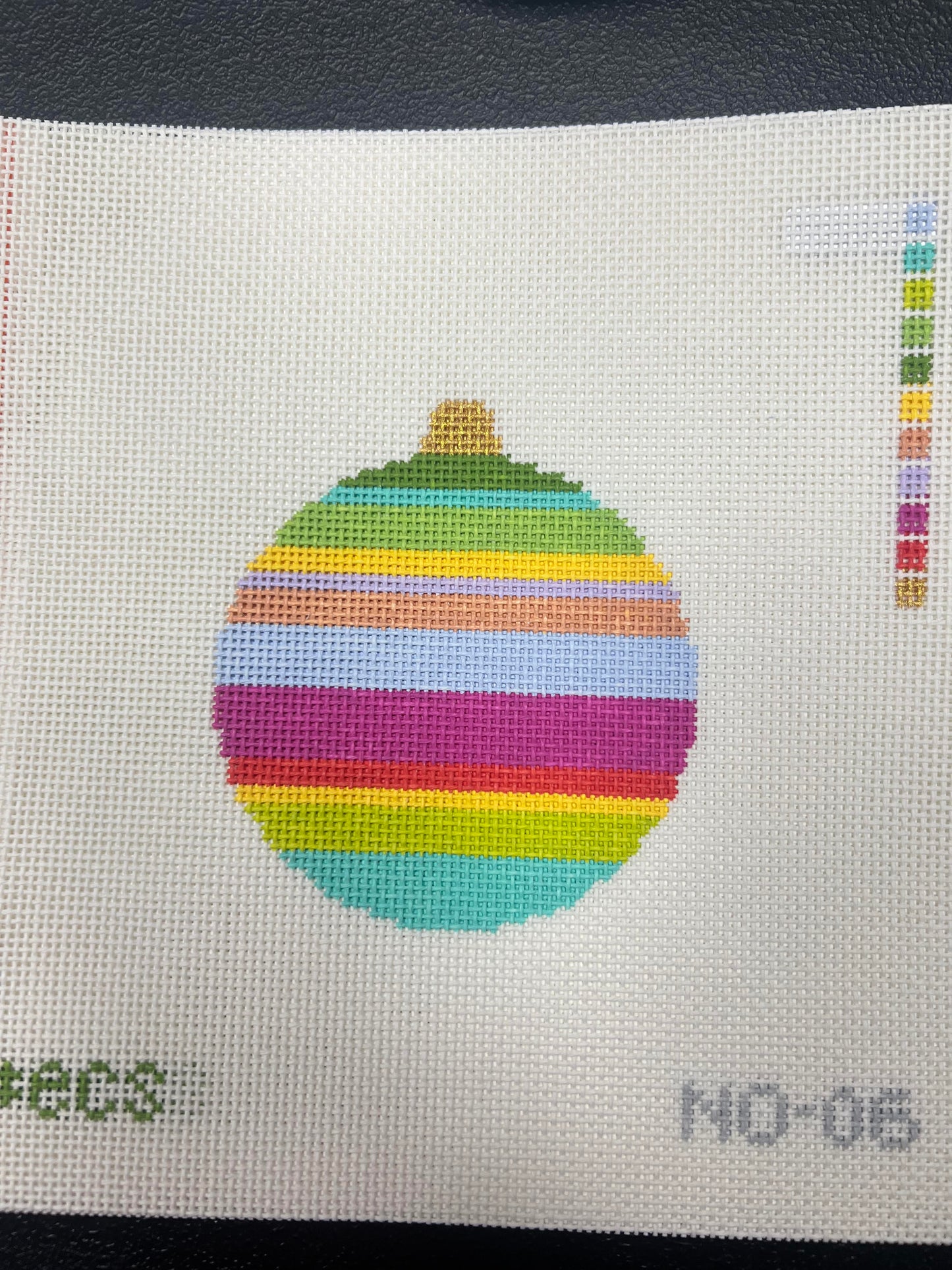 Striped Round Bauble Elizabeth Crane Swartz