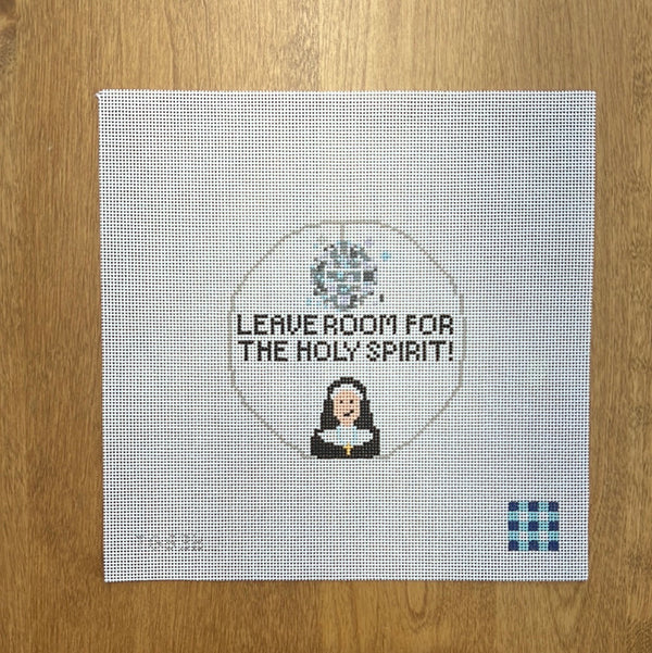 Leave Room for the Holy Spirit Gingham Stitchery