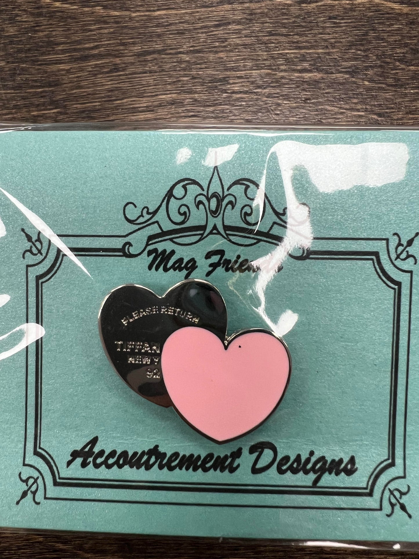 Tiffany Heart Pink Needle Minder