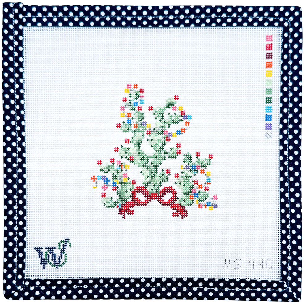 Christmas Cactus Wipstitch