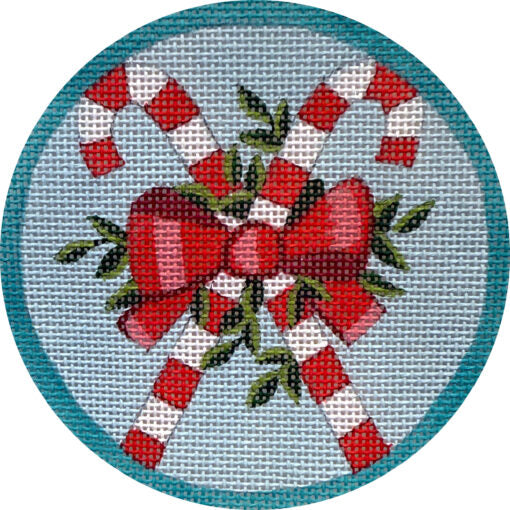 Christmas Wreath Candy Canes Alice Peterson
