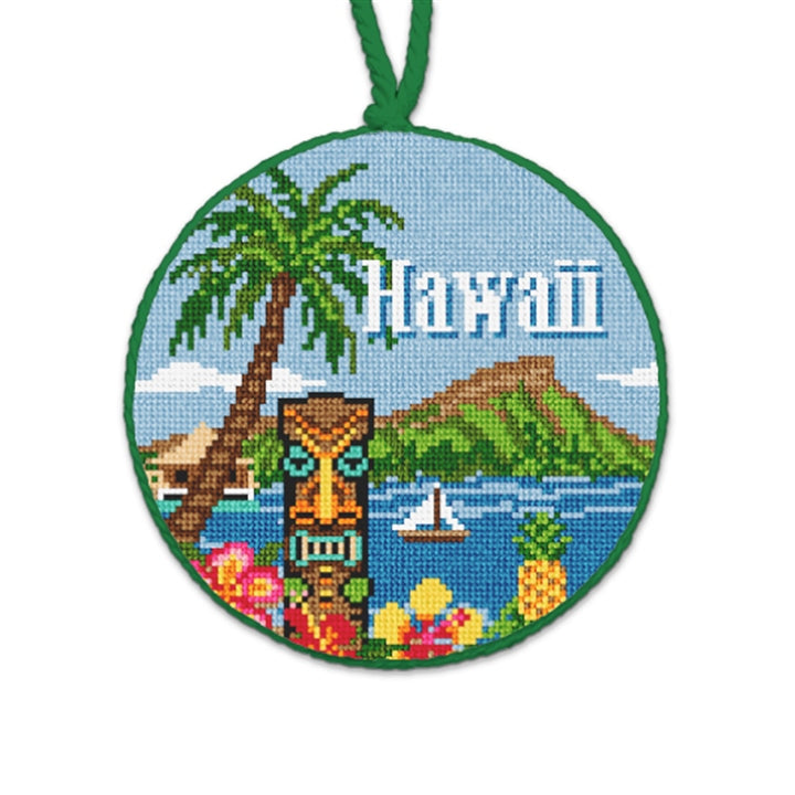 Hawaii Round Needlepaint 4384