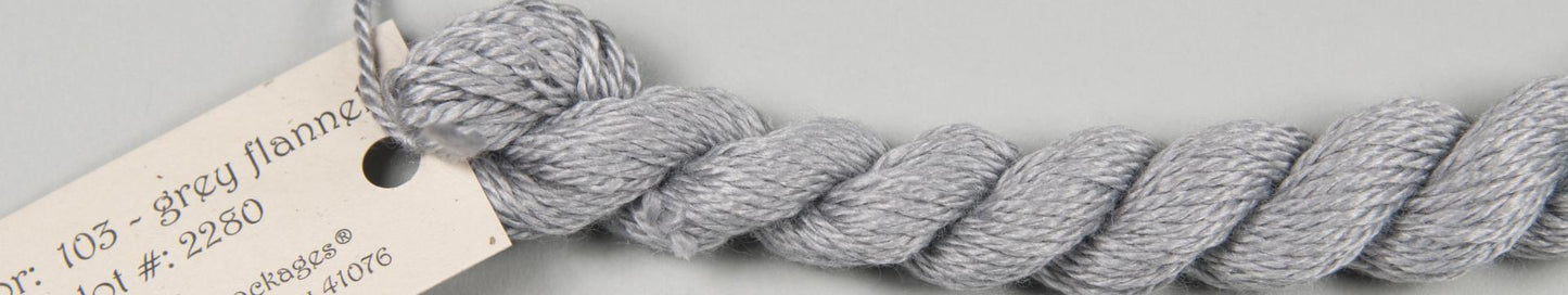 103 Grey Flannel Silk and Ivory
