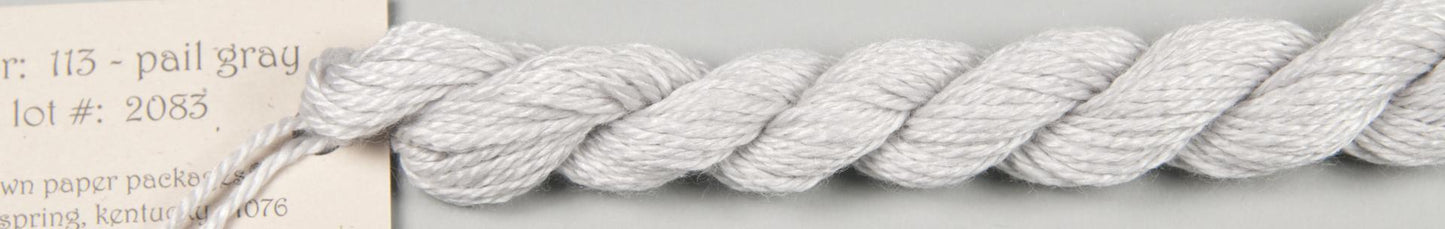 113 Pail Gray Silk and Ivory