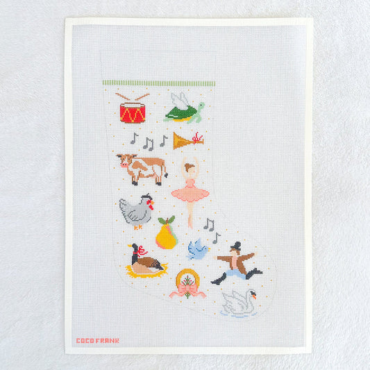 12 Days of Christmas Stocking by Coco Frank