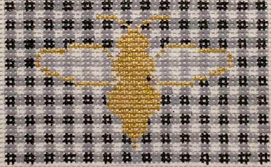 Bee & Black Gingham The Plum Stitchery