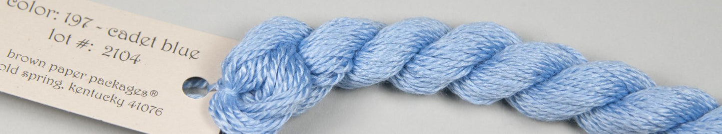 197 Cadet Blue Silk and Ivory