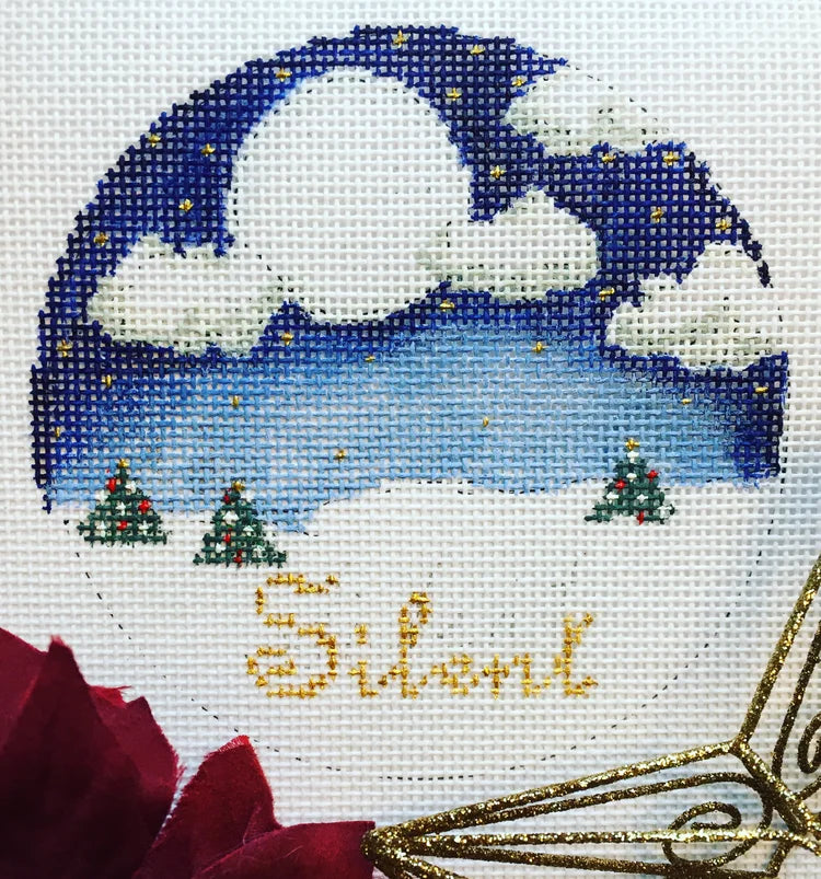 Silent Plum Christmas Ornament The Plum Stitchery