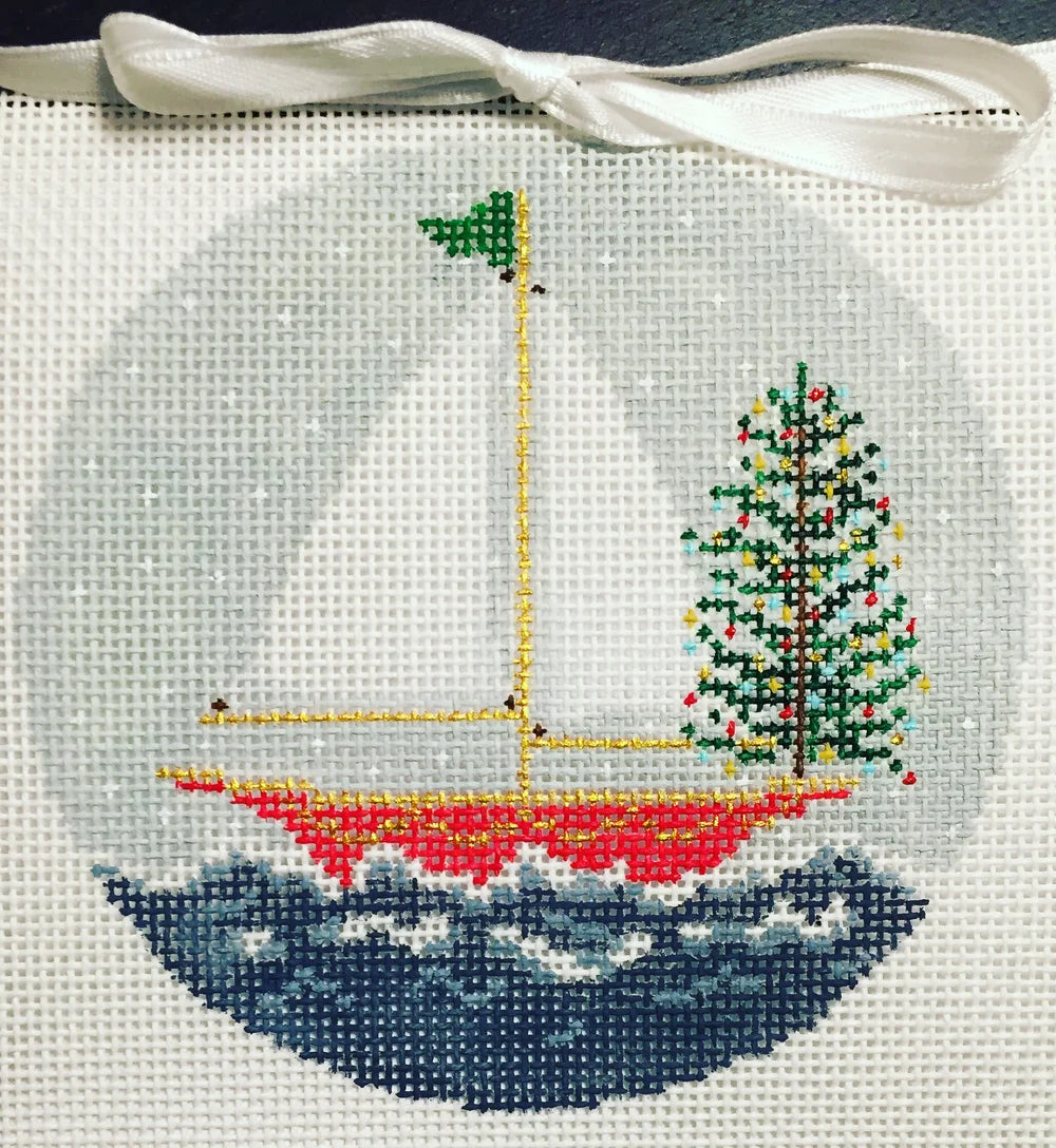 A-wassailing Plum Christmas Ornament The Plum Stitchery