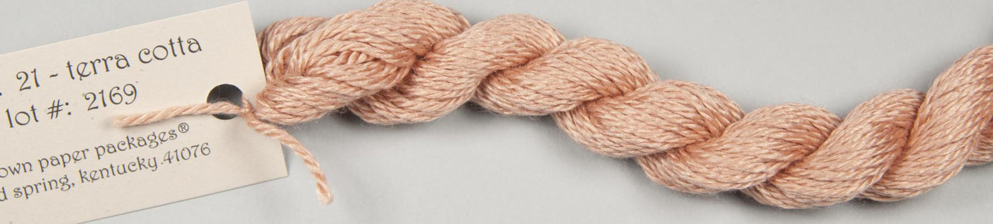 21 Terra Cotta Silk and Ivory