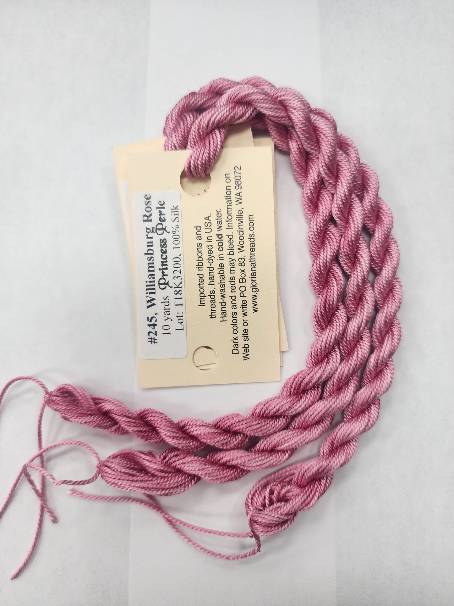 PP-245 Williamsburg Rose Princess Perle Gloriana
