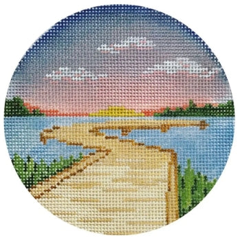 Boardwalk Ornament The Plum Stitchery