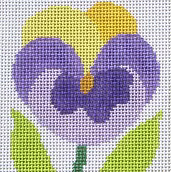 Pansy Coaster Jean Smith