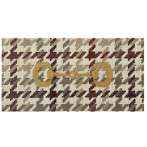 Gold Bit on Glen Plaid Clutch Insert