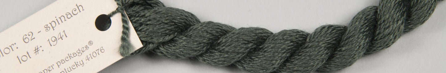 62 Spinach Silk and Ivory