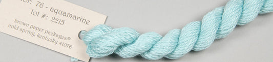76 Aquamarine Silk and Ivory