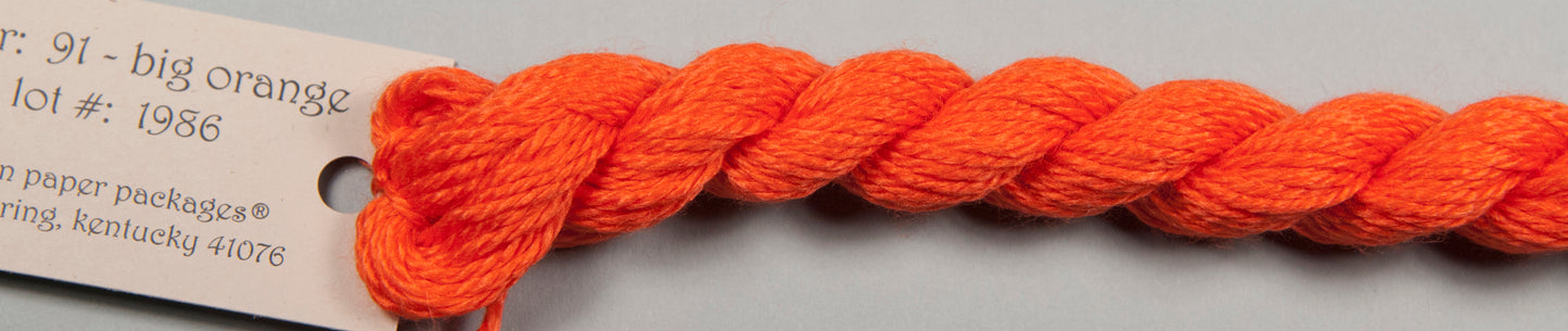 91 Big Orange Silk and Ivory