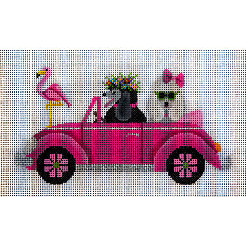 JP Needlepoint Bug of Poodles