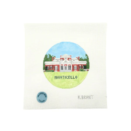 Monticello Ornament Atlantic Blue
