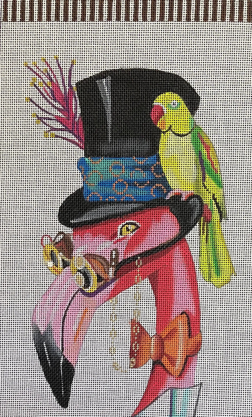 Flamingo with Top Hat Colors of Praise AN355