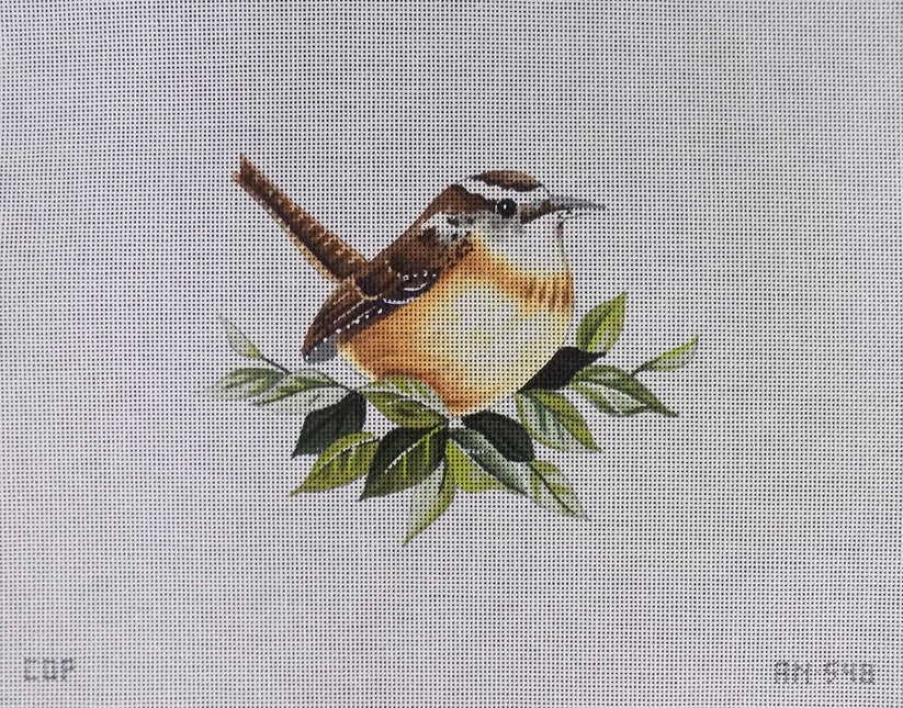 Wren on Leaves Colors of Praise