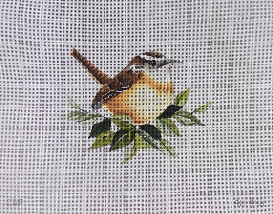 Wren on Leaves Colors of Praise