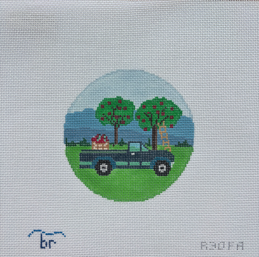 Fall Apple Picking Blue Ridge Stitchery