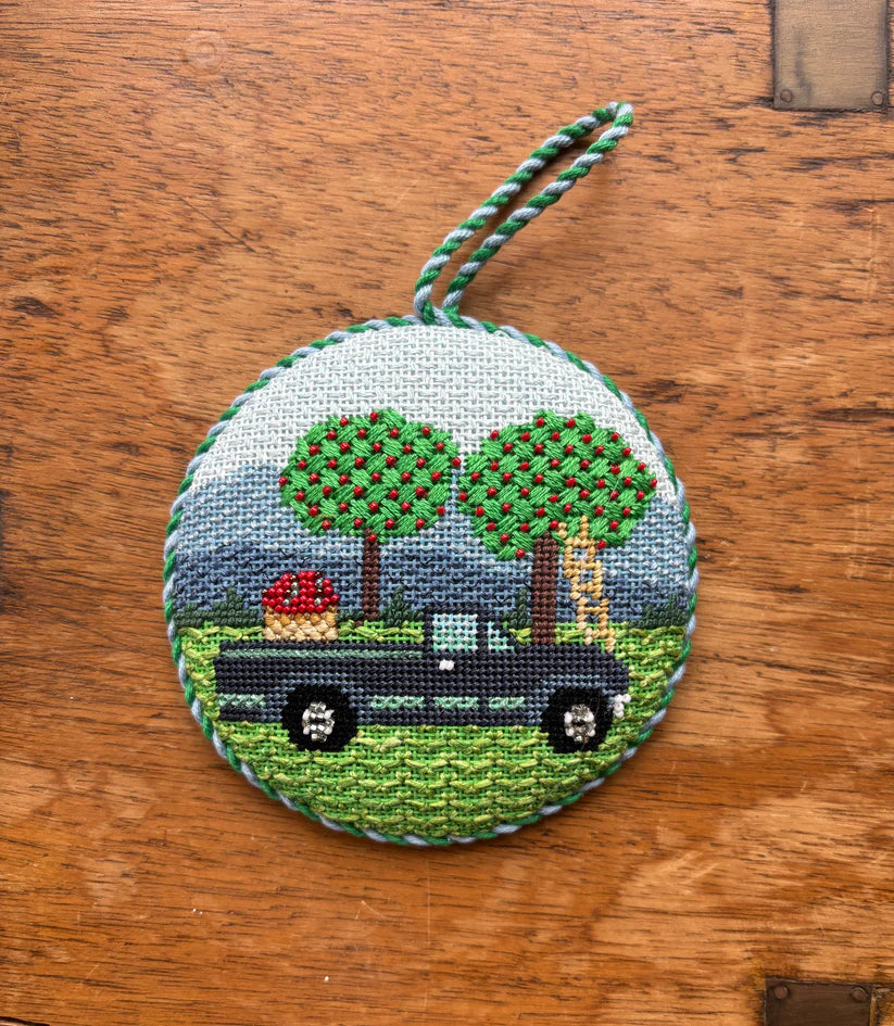 Fall Apple Picking Blue Ridge Stitchery