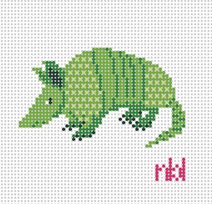Armadillo Needlepoint by Laura