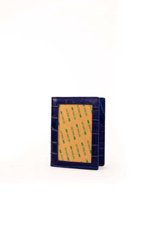 Blue Crocodile Self Finishing Passport Cover