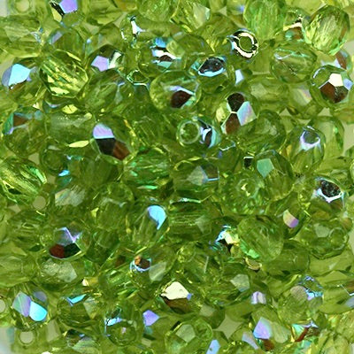 Asparagus Fire Polished BOHO Beads Sundance
