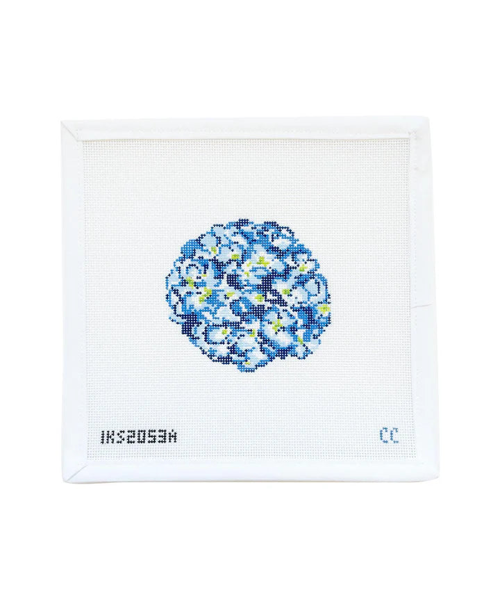 Blue Hydrangea Ornament Initial K