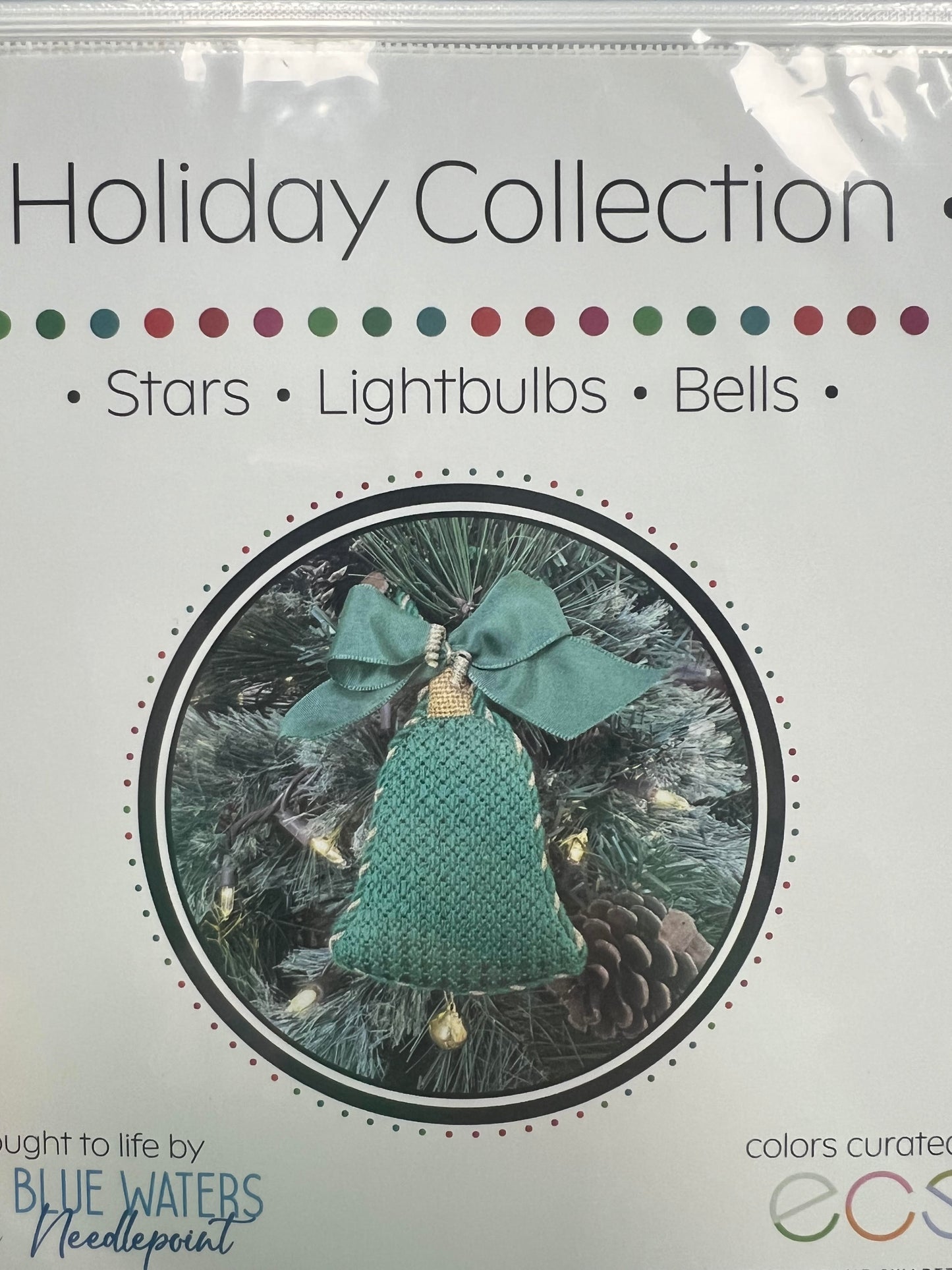 Holiday Bell Mistletoe Blue Waters