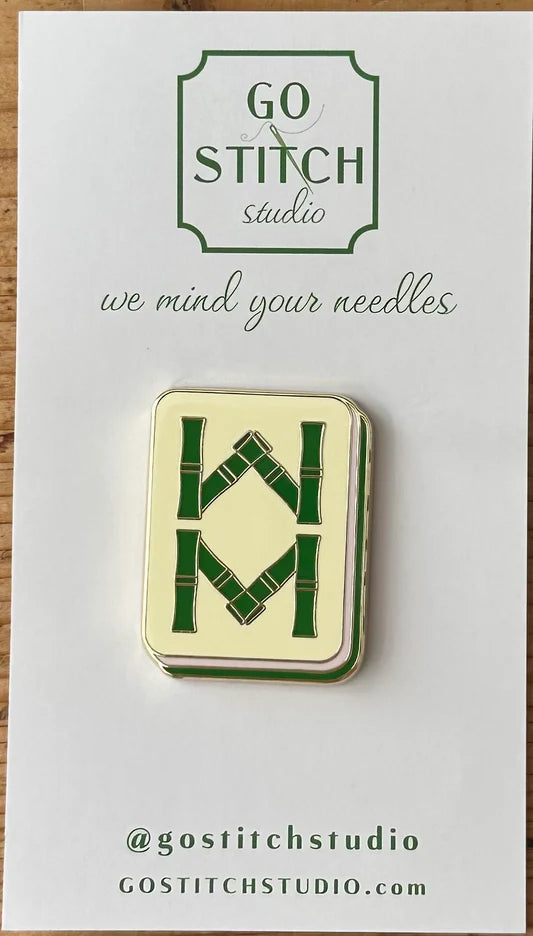 Bamboo Mahjong Tile Needle Minder Go Stitch Studio