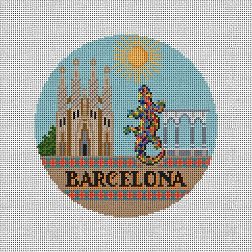 Barcelona Round Needlepaint 53415