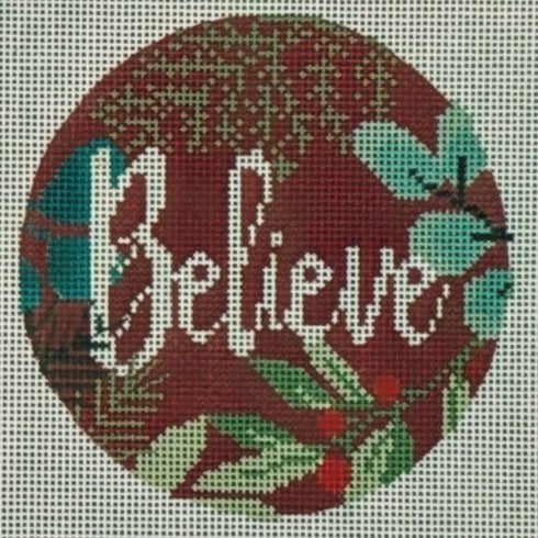 Believe Ornament Red Laura Love