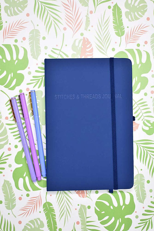 Blue Stitch & Thread Journal