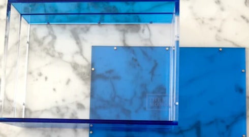 Dark Blue Acrylic Tray